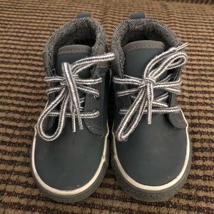 Blue work style boots